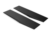 A pair of black textured MAX RAMPS ramp extenders, shown at an angle on a plain white background.