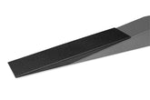 A black textured MAX RAMPS ramp extender with a white logo, shown at an angle on a plain white background overlayed on a semi-transparent image of another ramp to demonstrate the use of the ramp extender