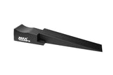 Single black textured ramp with MaxRamps in white logo on a white background. 