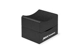 A black textured wheel block with a white MAXRAMPS logo printed on the side, shown on a plain white background.
