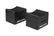 Two black MAXRAMPS foam support blocks with white logo branding, shown on a clean white background.