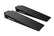 Two black textured foam ramps with an aluminum diamond tread hook with MaxRamps branding on a white background.
