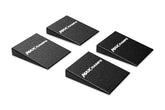 Two pairs of black textured MAXRAMPS ramp with a white logo, shown at an angle on a plain white background.