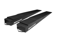 Two black MAX RAMPS ramps are shown on a clean white background, angled diagonally to display their textured surfaces and carrying handles.